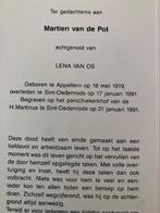 echtpaar vd Pol - v Os Appeltern, Veghel, St. Oedenrode, Verzamelen, Bidprentjes en Rouwkaarten, Ophalen of Verzenden, Bidprentje