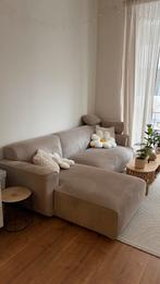 Sweeek Wallas Hoekbank - beige Corduroy - Amsterdam Noord, Ophalen, 125 tot 150 cm, 150 tot 200 cm, Hoekbank