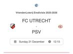 FC UTRECHT - PSV Bunnikside, Tickets en Kaartjes, Eén persoon, Mei