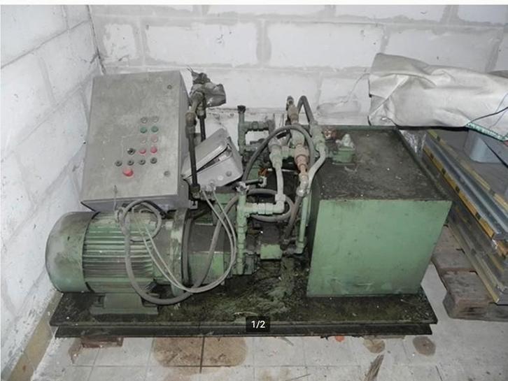 Zware hydraulische unit voor hefvloer/brug e.d, Doe-het-zelf en Verbouw, Gereedschap | Overige machines, Gebruikt, Ophalen