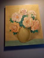 Ef Leuk stilleven Bloemen op canvas, Ophalen of Verzenden