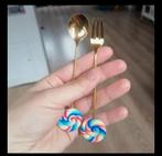 Bestek set theelepel vork, Ophalen of Verzenden, Nieuw, Rvs of Chroom