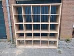 1 grote lichtbruine IKEA Kallax open-/vakkenkast (25 vakken), Ophalen, Gebruikt, 150 tot 200 cm, 150 tot 200 cm