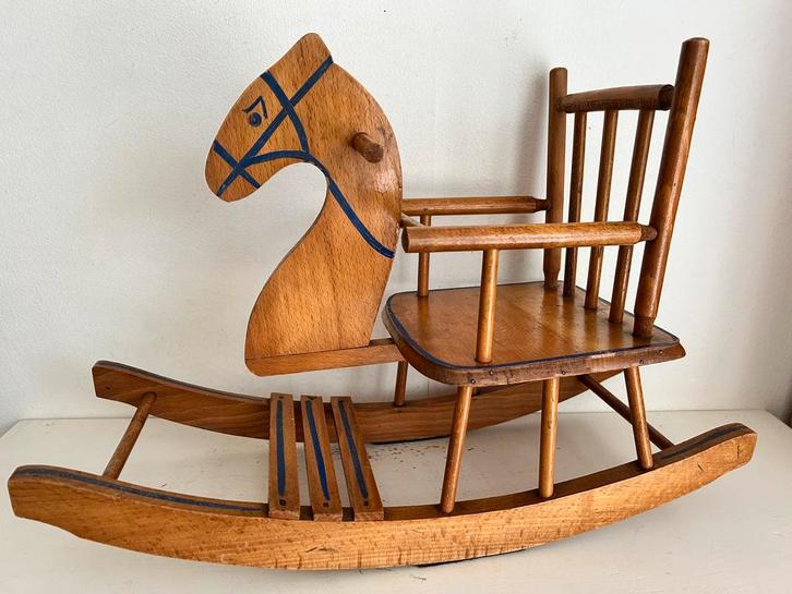 Vintage Torck schommelpaard voor poppen en beren 49 cm, Antiek en Kunst, Antiek | Speelgoed, Ophalen