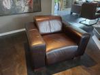 Volle leren stoel, Huis en Inrichting, Fauteuils, Ophalen, Gebruikt, 100 tot 125 cm, Leer