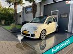 Fiat 500 C 0.9 TwinAir Turbo 500S AIRCO, Auto's, Gebruikt, Euro 6, Cabriolet, Leder en Stof