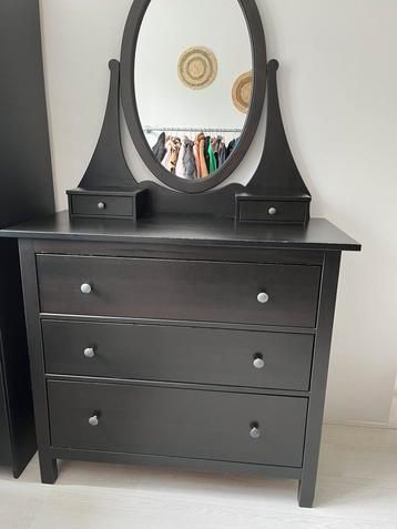 Ikea kaptafel zwart bruin met lades beschikbaar voor biedingen