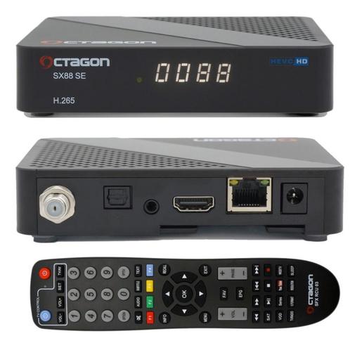 Octagon SX 88 V2 SE - H.265, Audio, Tv en Foto, Mediaspelers, Nieuw, Minder dan 500 GB, HDMI, USB 2.0, Optische audio, Ophalen of Verzenden