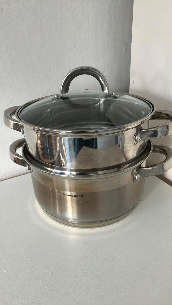 Stoompan ( klausberg), Huis en Inrichting, Keuken | Potten en Pannen, Gebruikt, Kookpan of Snelkookpan, Rvs, Ophalen