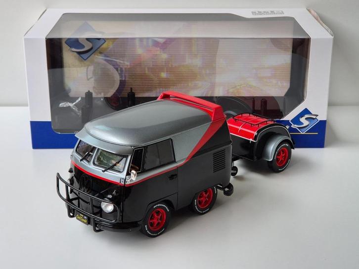 1:18 Solido Volkswagen T1 Cool Combi Sport A-Team, Hobby en Vrije tijd, Modelauto's | 1:18, Zo goed als nieuw, Auto, Solido, Ophalen of Verzenden