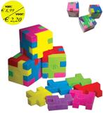 3x gum kubus puzzel 3x3cm, Hobby en Vrije tijd, Tekenen, Nieuw, Overige typen, Verzenden