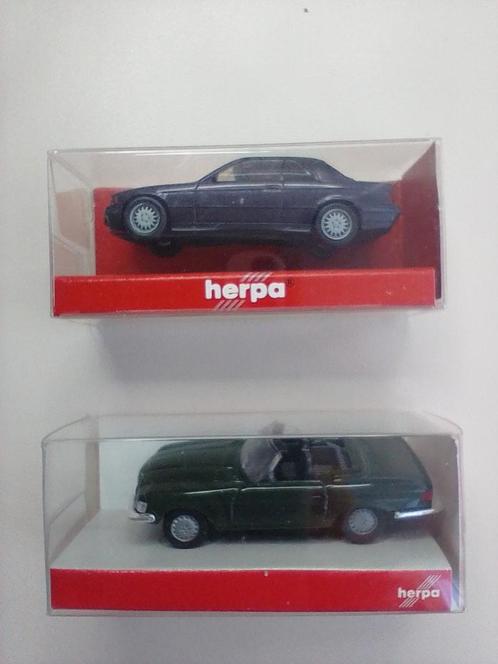 2 Herpa miniatuurmodellen, schaal 1:87, ongebruikt, in verpa, Hobby en Vrije tijd, Modelauto's | 1:87, Zo goed als nieuw, Auto
