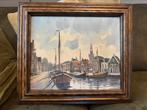 Schilderij Gert jan Veenstra Monnickendam, Antiek en Kunst, Ophalen of Verzenden