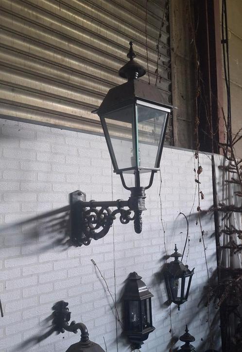 Zwarte muurlamp KS Verlichting (Model Schoorl XL) - showroom, Tuin en Terras, Buitenverlichting, Zo goed als nieuw, Wandlamp, Aluminium