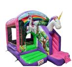 TE HUUR / HUREN springkussen UNICORN, Hobby en Vrije tijd, Ophalen of Verzenden, Zo goed als nieuw, Overige