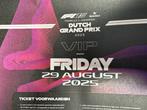 Formule 1 Zandvoort 2025 VIP Vrijdag, Tickets en Kaartjes, Eén persoon