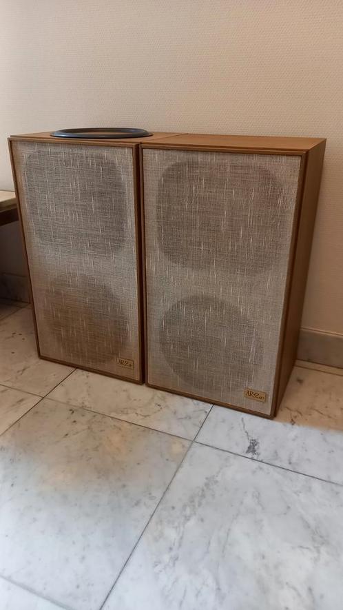 Acoustic research ar2ax luidsprekers PROJECT afwerken., Audio, Tv en Foto, Luidsprekers, Gebruikt, Front, Rear of Stereo speakers