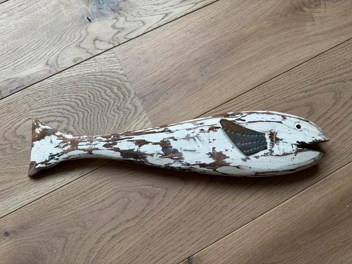 Houten Vis Decoratie, Huis en Inrichting, Woonaccessoires | Overige, Gebruikt, Ophalen of Verzenden