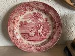 5 antieke borden, oude borden van ruth en boaz uit circa1875, Ophalen of Verzenden