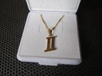 Gouden ketting met hanger Romeinse 2, Met hanger, Ophalen of Verzenden, Zo goed als nieuw, Goud