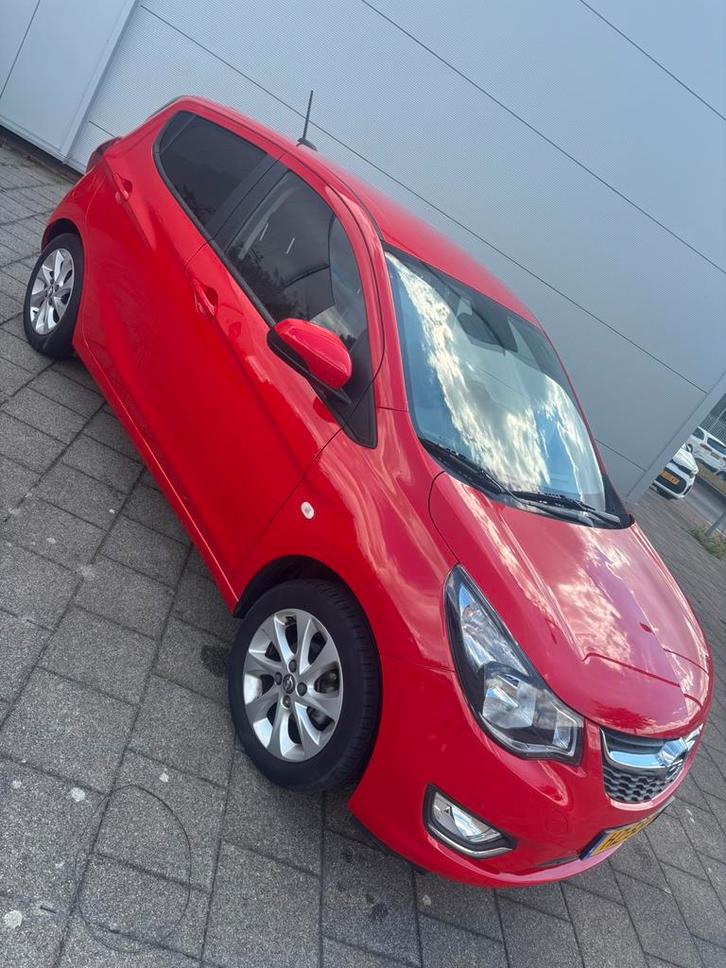 Opel Karl 1.0 Ecoflex Edition, Auto's, Opel, Particulier, Benzine, C, Hatchback, Handgeschakeld, Origineel Nederlands, Rood, Zwart