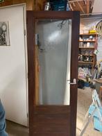 Merbouw maranti deur 77x208, Doe-het-zelf en Verbouw, Deuren en Horren, Ophalen of Verzenden, Zo goed als nieuw, Binnendeur, 200 tot 215 cm
