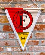 Feyenoord Rotterdam voetbal 1980s prachtige vintage vaan, Ophalen of Verzenden, Zo goed als nieuw, Buitenlandse clubs, Vaantje of Sjaal