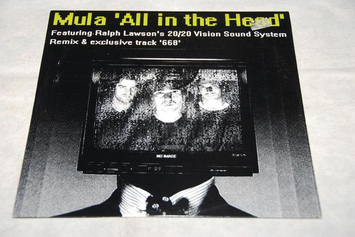 Mula – All In The Head 12” House Vinyl, Cd's en Dvd's, Vinyl | Dance en House, Gebruikt, Techno of Trance, 12 inch, Ophalen of Verzenden