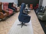 Prominent accu sta op relax fauteuil  draai stoel leer lende, Minder dan 75 cm, Hout, Ophalen of Verzenden, Zo goed als nieuw