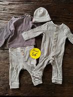 leuke gestreepte paarse set tweeling mix and match, Kinderen en Baby's, Babykleding | Maat 56, Ophalen of Verzenden, Jongetje of Meisje