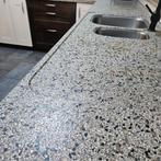 Terrazo keukenblad, Huis en Inrichting, Keuken | Keukenelementen, Ophalen, Gebruikt, 200 cm of meer, Minder dan 100 cm