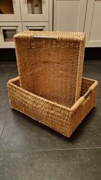 Set gevlochten manden, Ophalen, Gebruikt, Mand, Riet