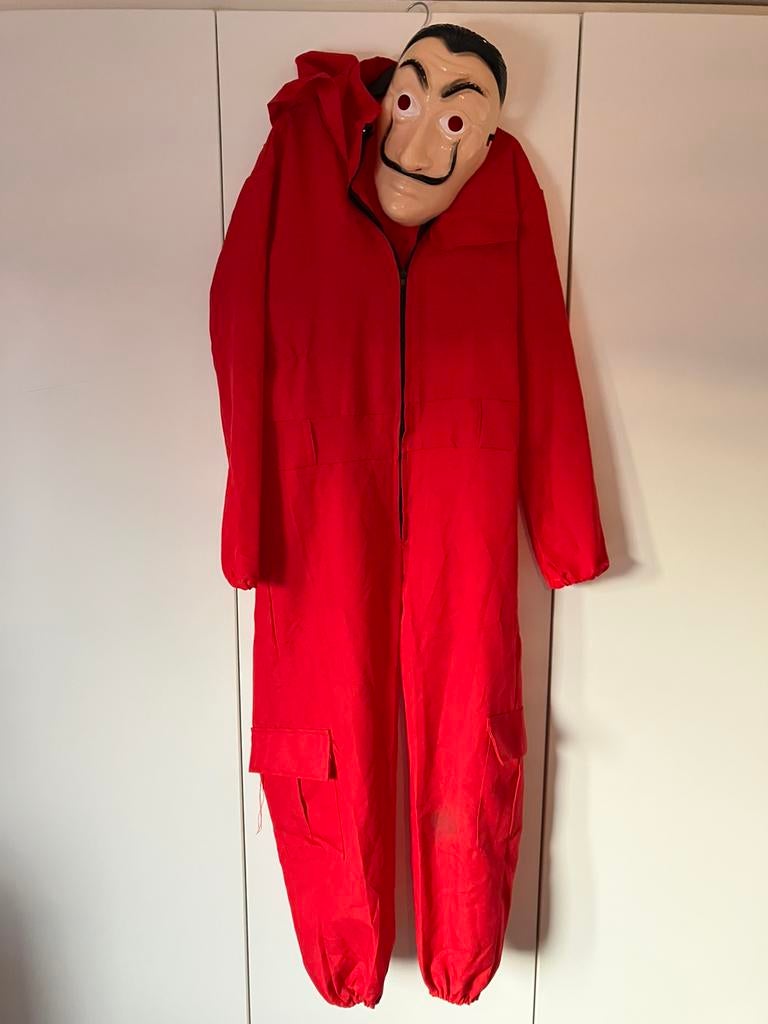 Casa de papel kostuum maat 158/164, Ophalen, Zo goed als nieuw, Overige maten