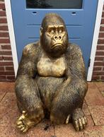 gorilla (goud/zwart) 75hoog 60breed/Nieuw!, Verzamelen, Beelden en Beeldjes, Ophalen, Nieuw, Dier