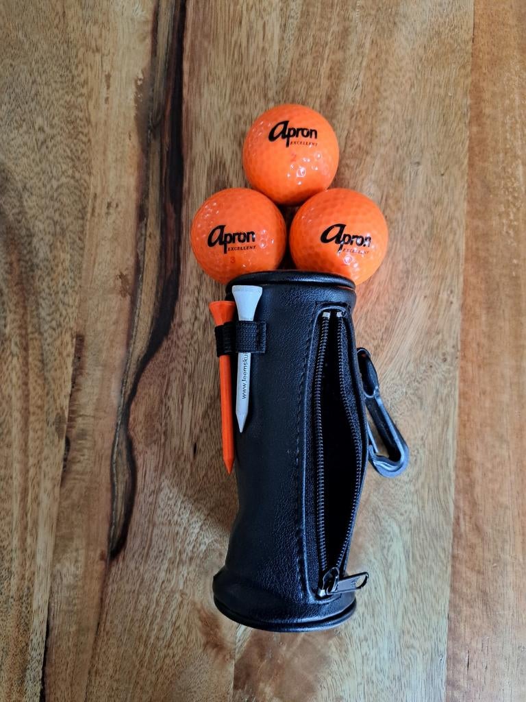 Golfbal tasje met ballen en tees, Ophalen of Verzenden