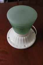 vintage plafondlamp, Ophalen of Verzenden, Gebruikt, Glas