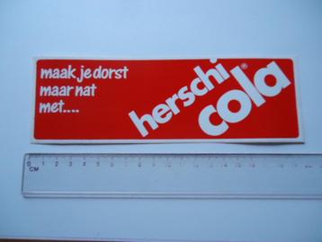sticker oud Herschi cola fris frisdrank retro drank beschikbaar voor biedingen