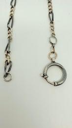 Antieke niëllo zilveren horlogeketying. Lengte: 39,5 cm., Antiek en Kunst, Verzenden, Zilver