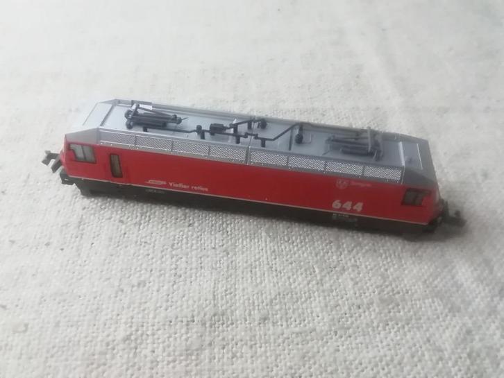 Kato Spur N E-Lok Ge 4/4 III Rhätische Bahn, Hobby en Vrije tijd, Modeltreinen | N-Spoor, Gebruikt, Locomotief, Gelijkstroom, Overige merken