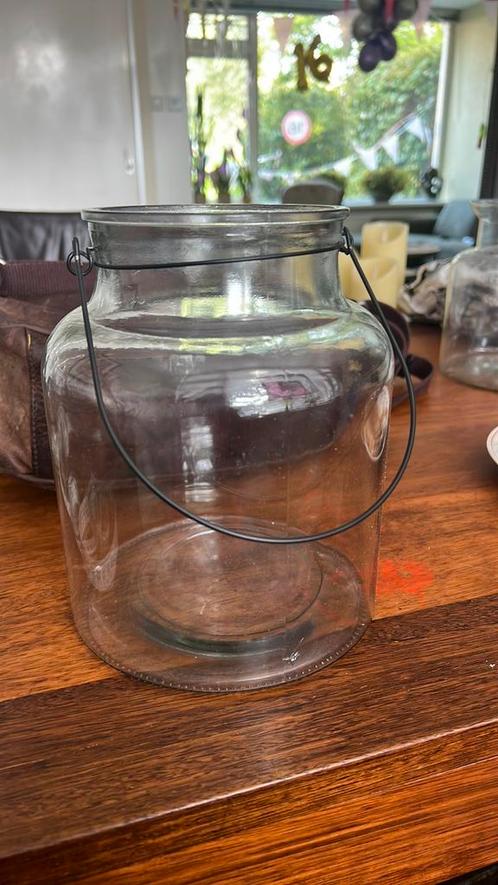 Windlicht/ vaas dm 12/ h 22, Huis en Inrichting, Woonaccessoires | Vazen, Zo goed als nieuw, Overige kleuren, Minder dan 50 cm