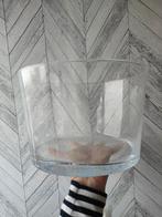 Glazen vaas / vissenkom, Huis en Inrichting, Ophalen, Gebruikt, Wit, Glas