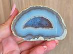 Agaat geode met druzy, Verzamelen, Mineralen en Fossielen, Ophalen of Verzenden, Mineraal