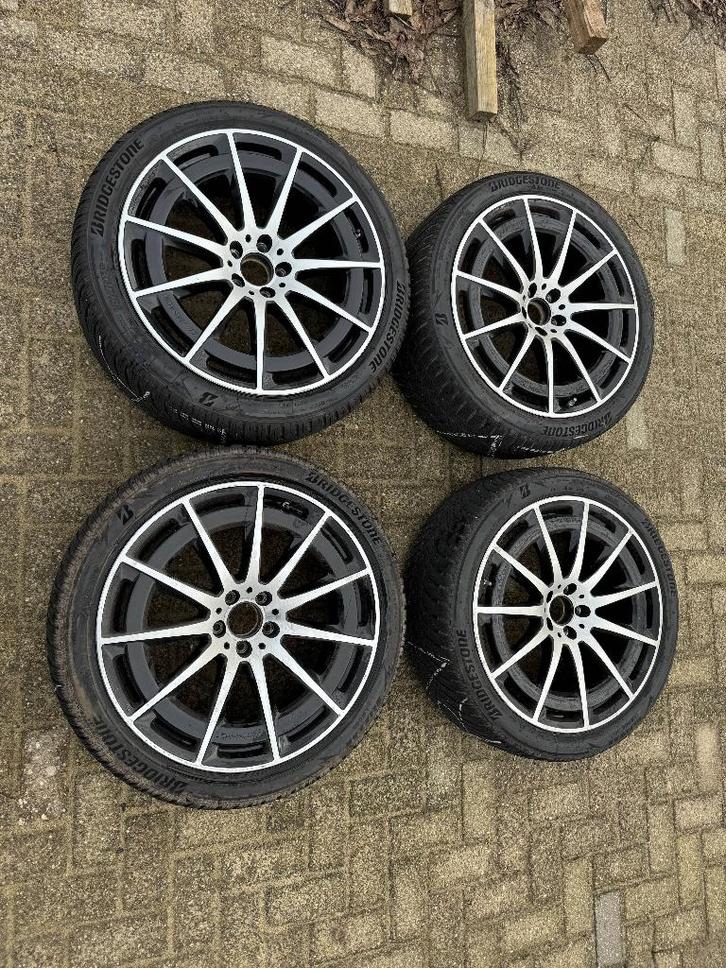 Winterbanden Mercedes EQS bijna nieuw, Auto-onderdelen, Banden en Velgen, Banden en Velgen, Winterbanden, 21 inch, 265 mm, Personenwagen