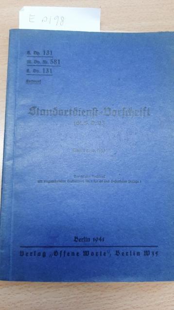 H.Dv.131 Standortdienst-Vorschrift (Wehrmacht enn LW 1942) beschikbaar voor biedingen