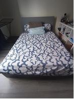 GRATIS IKEA MALM bed grijs 140x200cm - ophalen 1 augustus, Huis en Inrichting, Ophalen, Tweepersoons, 140 cm, Zo goed als nieuw