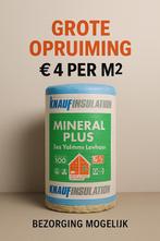 Knauf Insulation 50mm Minerale Wol – €4 p/m² – Opruiming, 4 tot 8 cm, Nieuw, Ophalen of Verzenden, Muurisolatie