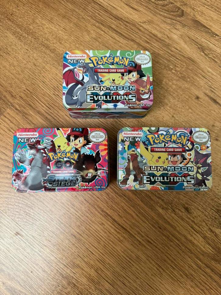 Lege Pokemon Tin’s - Nieuw/Mint, Hobby en Vrije tijd, Verzamelkaartspellen | Pokémon, Nieuw, Overige typen, Foil, Ophalen of Verzenden