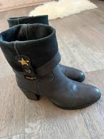 Antonio Moretti Leren Enkellaarsjes - Maat 38, Ophalen of Verzenden, Zo goed als nieuw, Zwart, Lage of Enkellaarzen