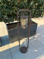 Buitenlamp, brons kleur, 90 cm hoog, Zonne-energie, Staande lamp, Ophalen of Verzenden, Glas