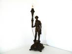 Antieke tafellamp lamp met mijnwerker ca. 1920 mijnen, Antiek en Kunst, Curiosa en Brocante, Ophalen of Verzenden